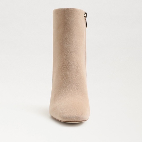 SAM EDELMAN FAWN ANKLE BOOTIES WARM OAT SUEDE 7 - Picture 5 of 16